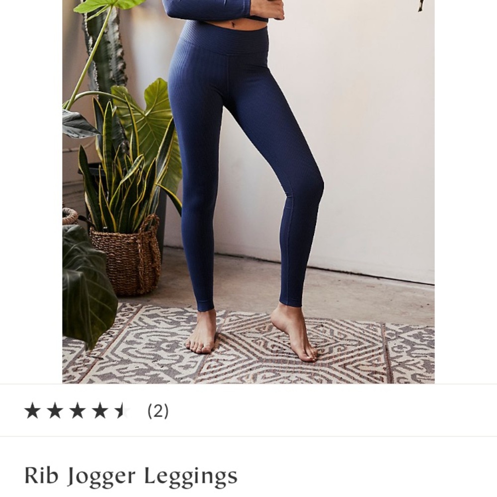 Ribbed leggings from free people website